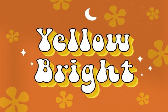 Retro Groovy Font preview 4