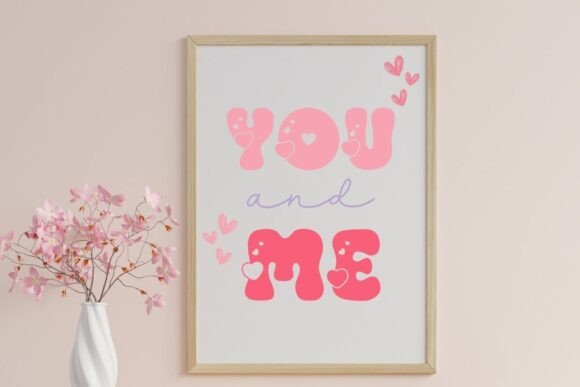 Retro Heart Font preview 3