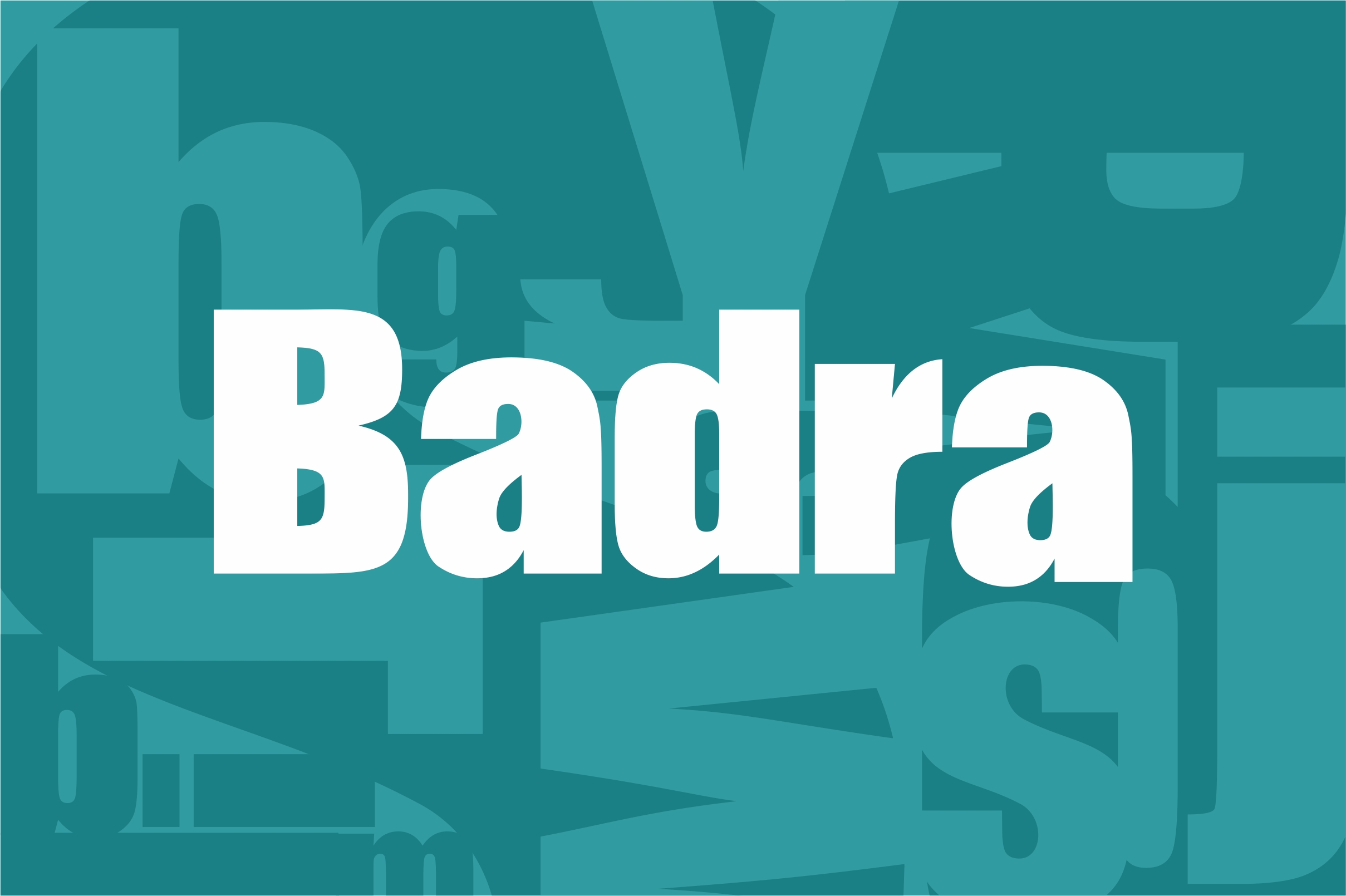 Badra Font preview 2