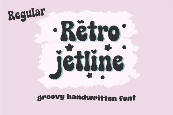 Retro Jetline Font preview 2