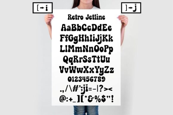Retro Jetline Font preview 3