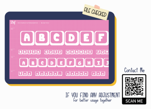 Retro Keyboard Font preview 4