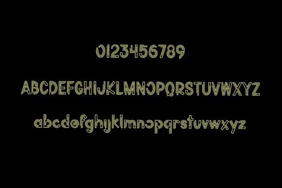 Retro Lights Font preview 3