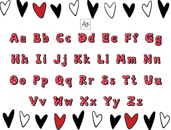Retro Love Font preview 2