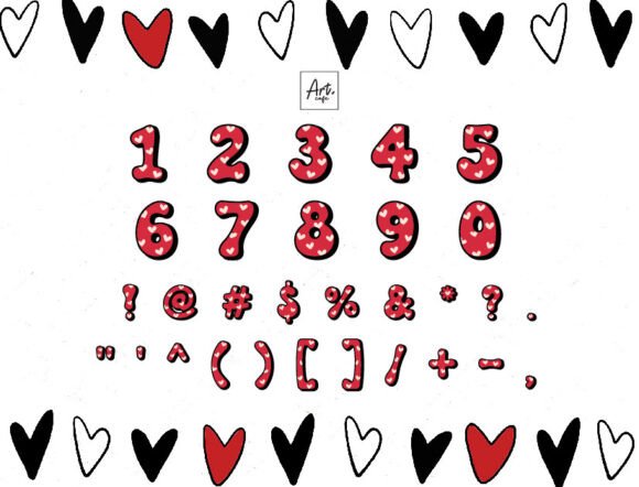 Retro Love Font preview 3
