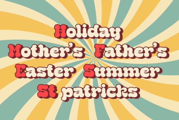 Retro Lover Font preview 7