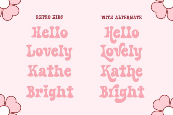 Retro Kids Font preview 2