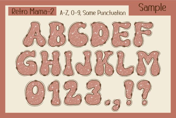 Retro Mama Font preview 4