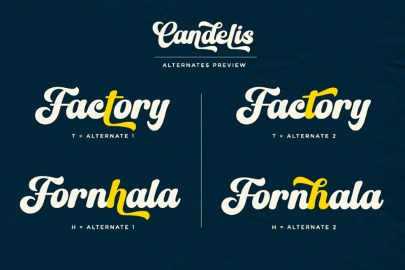 Candelis Font preview 2