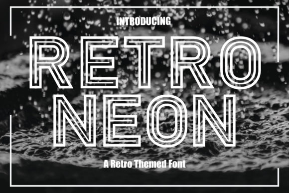 Retro Neon Font preview 2