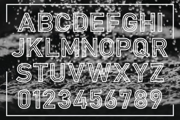 Retro Neon Font preview 3