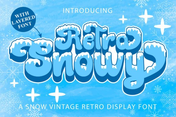 Retro Snowy Font