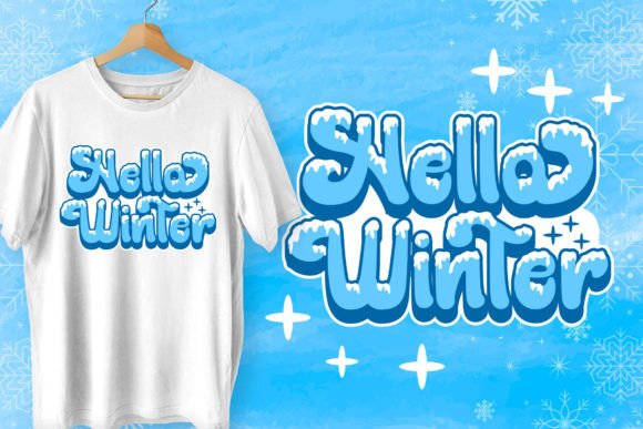 Retro Snowy Font preview 3