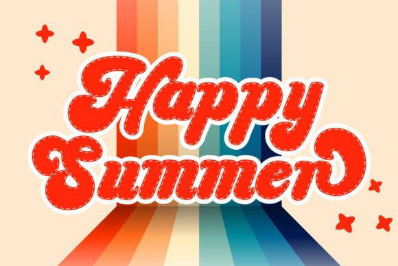 Retro Stitch Font preview 2