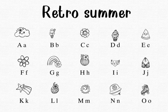 Retro Summer Font preview 2