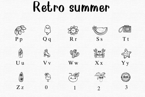 Retro Summer Font preview 3