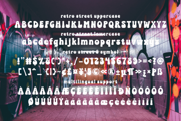 Retro Street Font preview 4