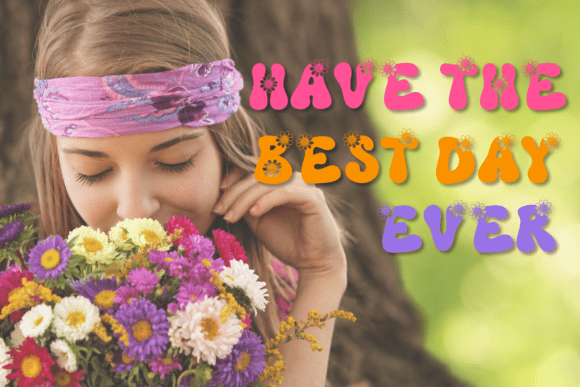Retro Sunflower Font preview 4