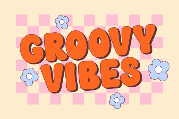 Retro Thick Font preview 2