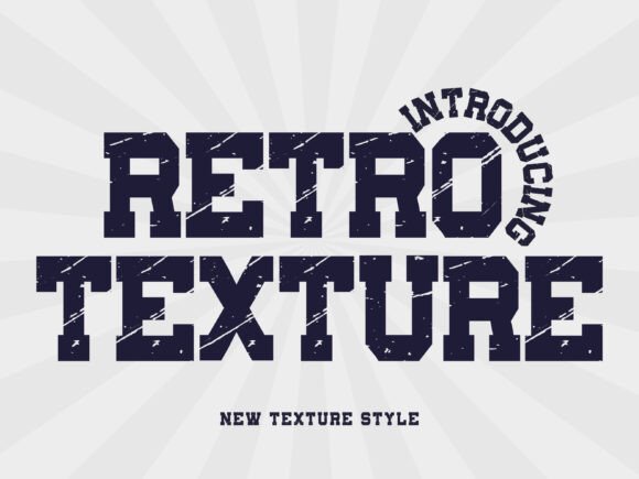 Retro Texture Font