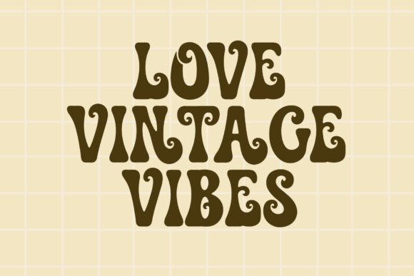 Retro Swirly Font preview 2