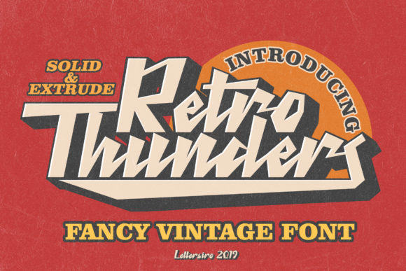 Retro Thunder Font