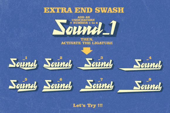 Retro Thunder Font preview 4