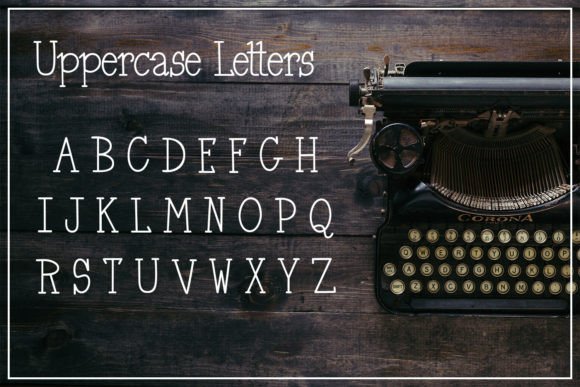 Retro Type-writer Font preview 2