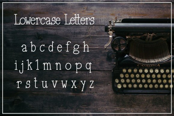 Retro Type-writer Font preview 3