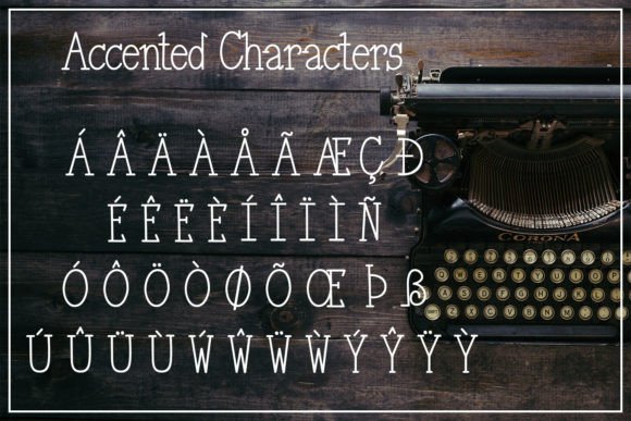 Retro Type-writer Font preview 4