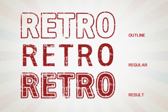 Retro V4 Font preview 2
