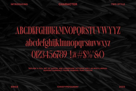 Revenge Font preview 2