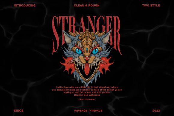 Revenge Font preview 4