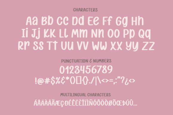 Candy Berry Font preview 3