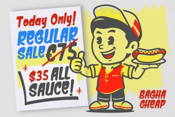 Bagha Cheap Font preview 4