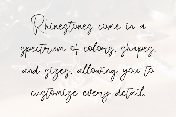 Rhinestone Font preview 3