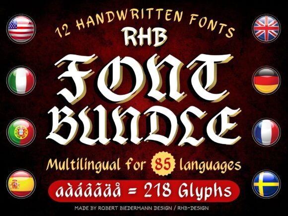 RHB Handwritten Bundle Font