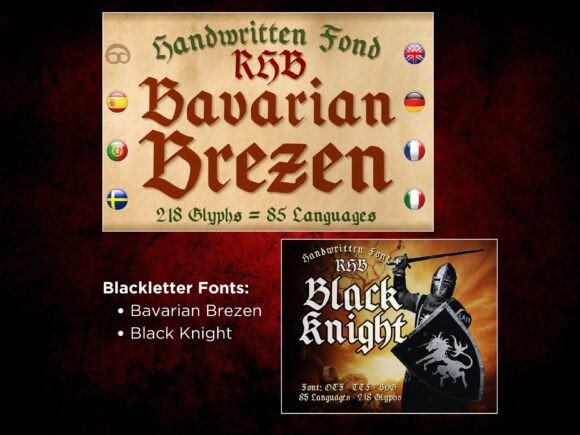 RHB Handwritten Bundle Font preview 2