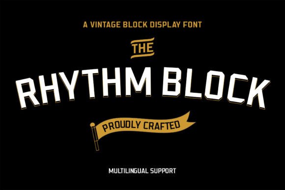 Rhythm Block Font
