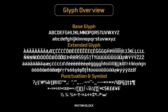 Rhythm Block Font preview 2
