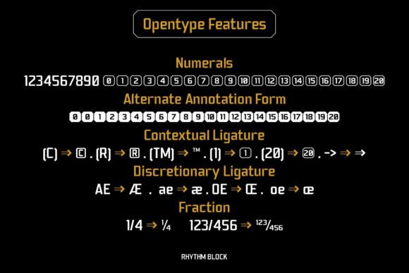 Rhythm Block Font preview 3