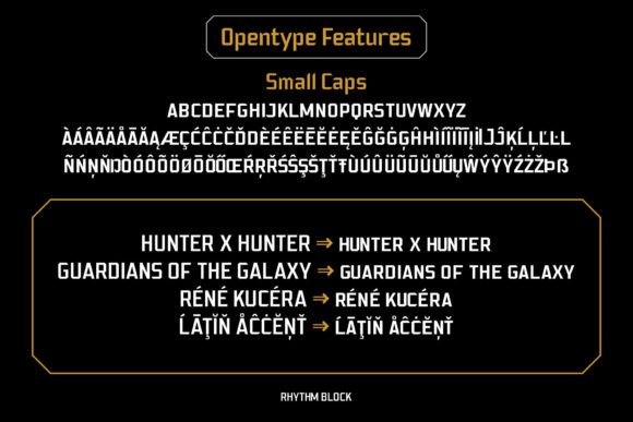 Rhythm Block Font preview 4
