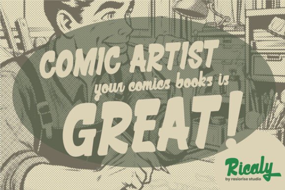 Ricaly Font preview 4