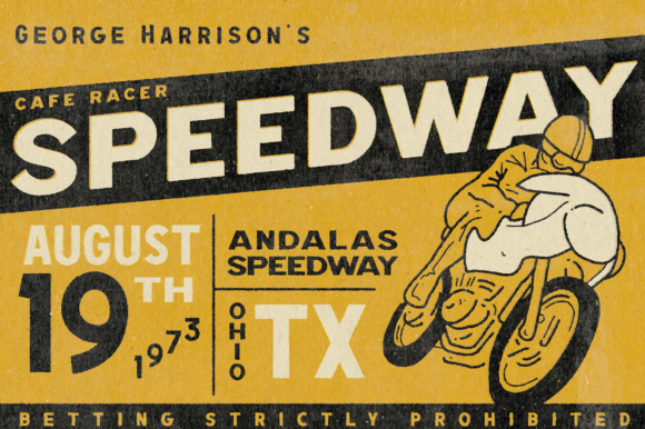 Ride Slow Font preview 3