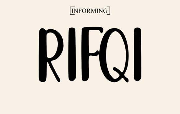 Rifqi Font preview 2