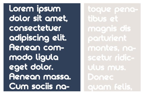 Right on Font preview 4