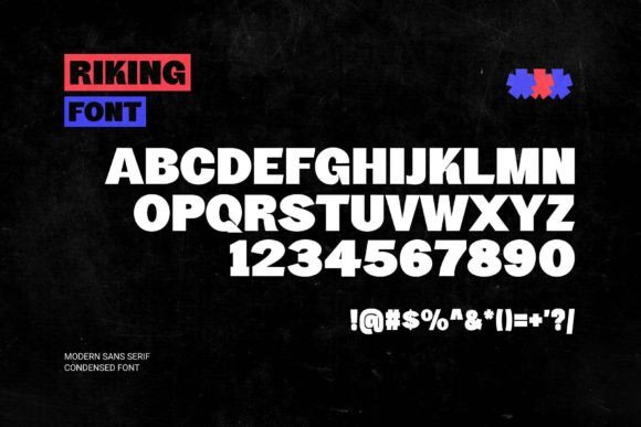 Riking Font preview 3