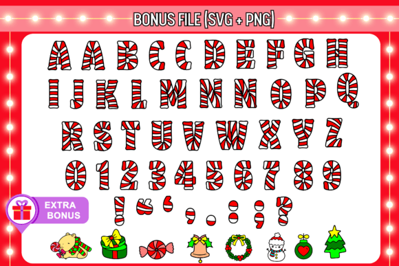 Candy Cane Font preview 3