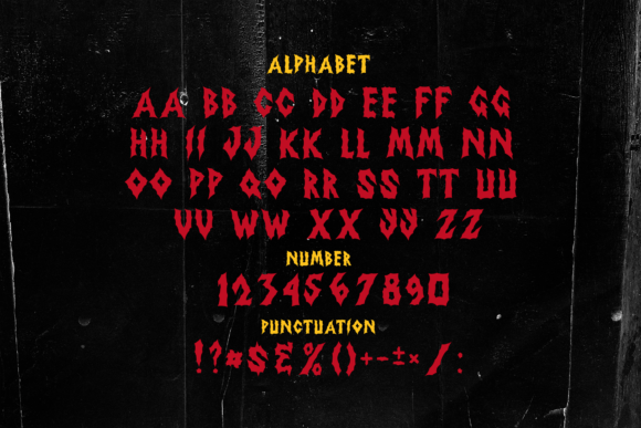Riotspike Crossbones Font preview 2