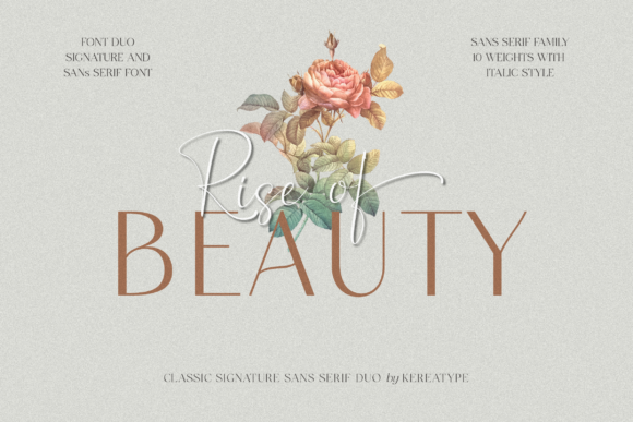 Rise of Beauty Duo Font